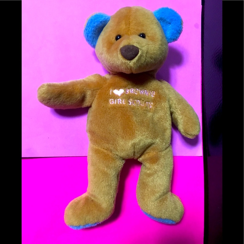 Girl Scout Brownies 1997 Teddy Bear Beanie